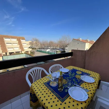 4 Couchages Avec Clim, Terrasse, Piscine Et Acces Direct A La - Fr-1-387-192 Appartement Marseillan (Herault)